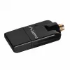 Lanberg NC-0150-WE adattatore WiFi USB Mini N150, 150 Mbit/s, 1 antenna esterna, nero