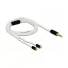 Cavo audio DeLOCK 85845 1,2 m 3,5 mm 2x MMCX bianco