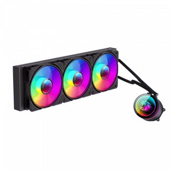 Gamemax | Dissipatore a liquido per CPU | ICEBURG 360 INFINITY | nero