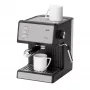 Jata JECA2525 macchina per caffè espresso, 20 bar, 850 W, serbatoio dell'acqua da 1,8 l, tubo vapore, nero / acciaio inox