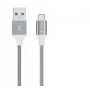 Set di cavi dati USB Devia Pheez Series — Micro-USB, confezione da 3 (25 cm, 1 m, 2 m) grigio