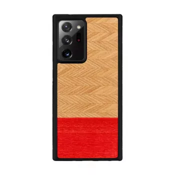 Custodia per cellulare man and wood Galaxy Note 20 Ultra motivo a spina di pesce azalea nero