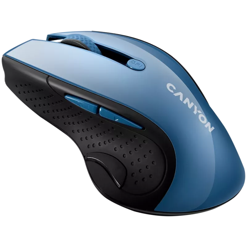 CANYON mouse MW-01 BlueLED wireless blu grigio