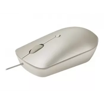 Mouse da ufficio con filo Lenovo 540 ambidestro USB Type-C ottico 2400 DPI sabbia