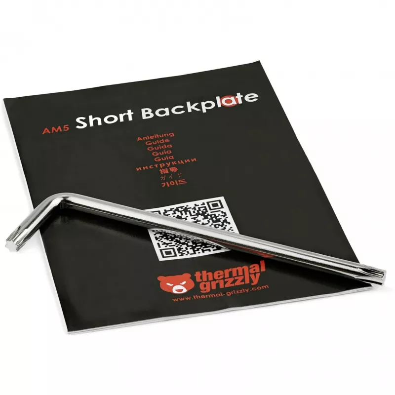 Backplate Thermal Grizzly TG-SB-R7000 alluminio policarbonato nero