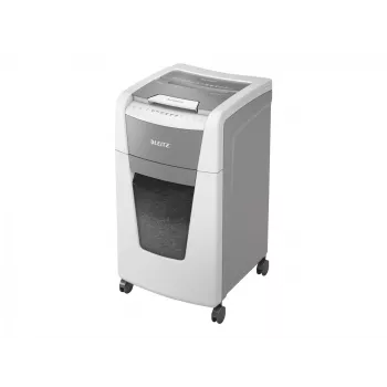 Leitz IQ Autofeed Office 300 distruggidocumenti automatico P4, taglio a croce, 22 cm, 4 x 30 mm, 60 L, 500 fogli, 55 dB
