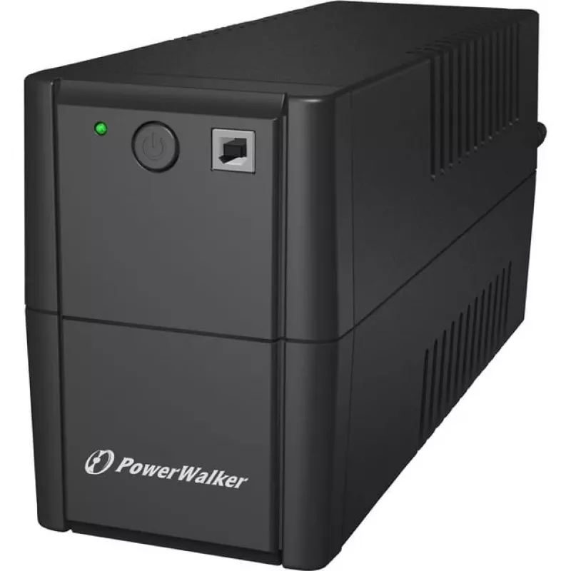 BlueWalker PowerWalker VI 650 SH IEC UPS, 650 VA (0,65 kVA), 360 W, 4 prese, 7 Ah, USB, 220-240 V, nero