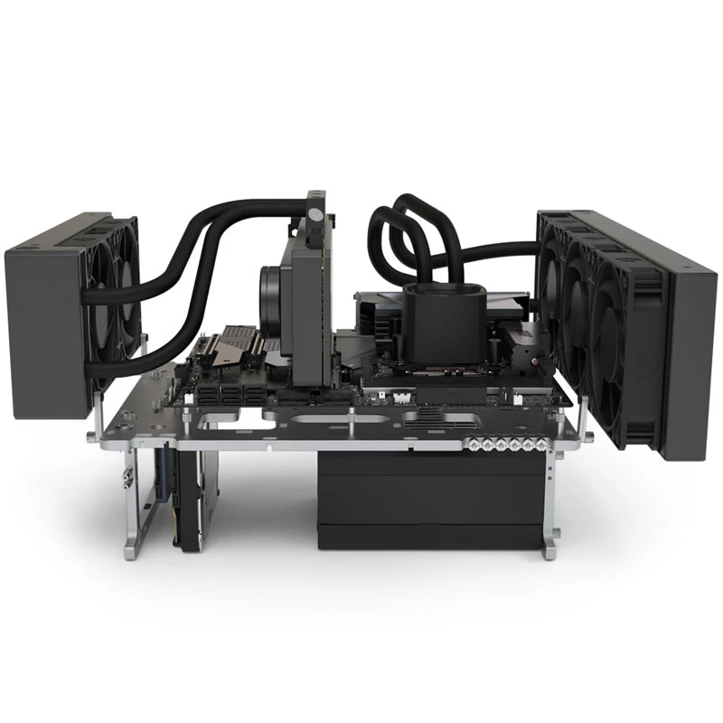 Case benchtable Streacom BC1 V2 – chassis aperto per test/bench, titanio