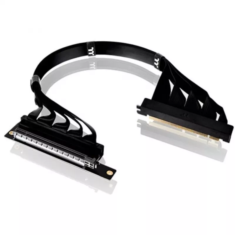 Thermaltake cavo riser PCI-E 4.0 doppio 90 gradi, 40 cm, nero