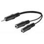 Microconnect AUDLL02 Cavo audio 0,2 m 3,5 mm 2 x 3,5 mm nero
