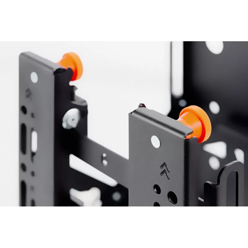 Supporto a parete EDBAK | VWPOP40 supporto video wall pop-out con sgancio rapido | 19-43 pollici | Portata massima 25 kg | nero