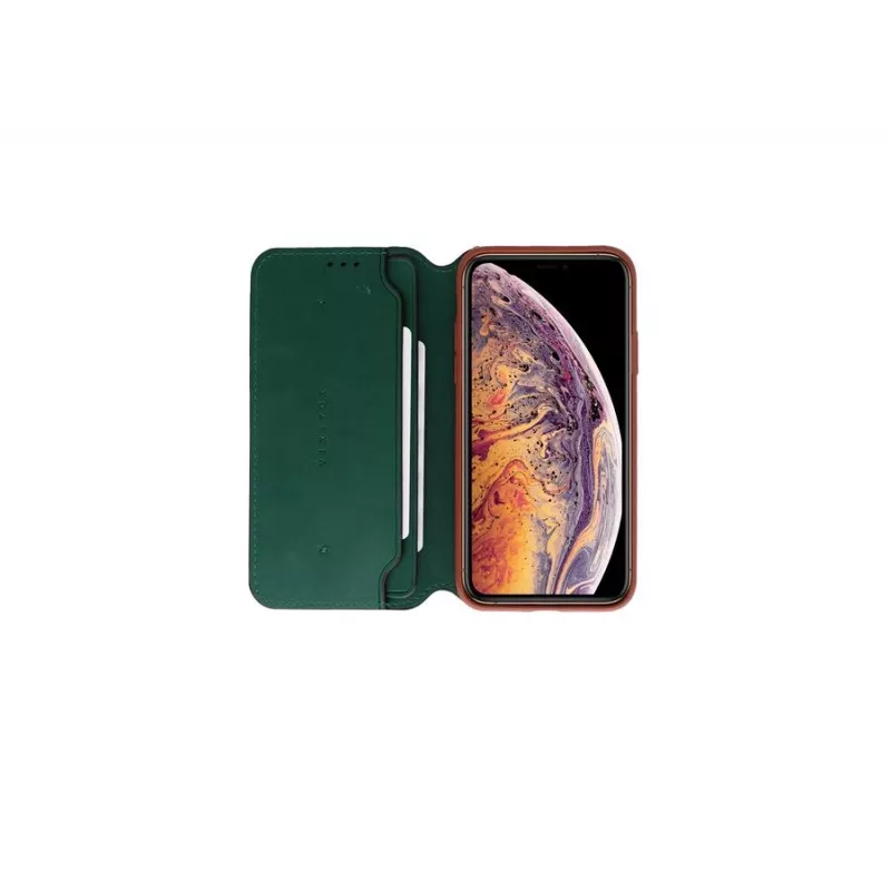 Custodia folio Smart VixFox per Huawei P20 — custodia protettiva folio verde foresta