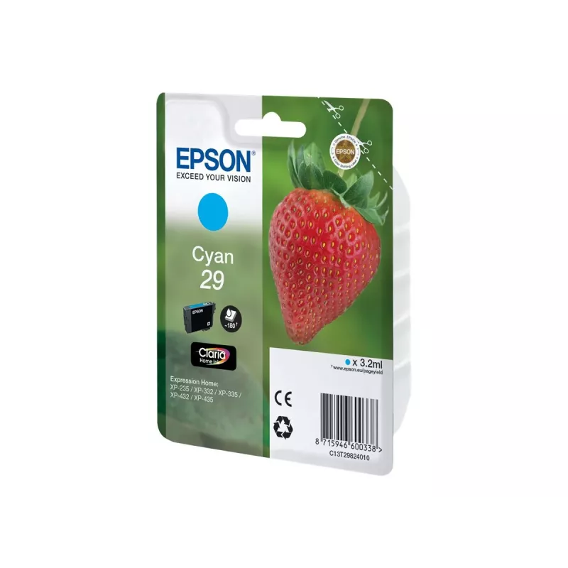 Cartuccia d'inchiostro Epson Strawberry 29 C 1 pz. originale resa standard ciano