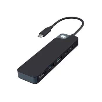 Hub USB-C HYPER HD4101BKGL – 5 porte (USB-C, USB 3.2 Gen1 Type-A, HDMI 4K), 5000 Mbit/s, nero