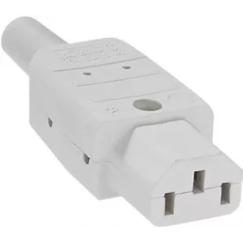 Spina di rete C13 Bachmann 915.270 bianco