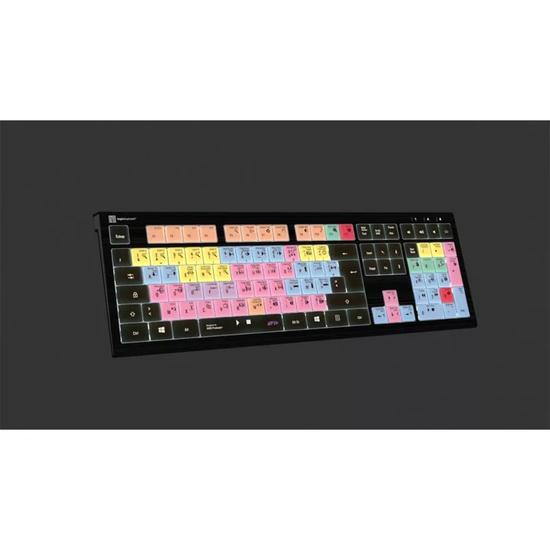 Logickeyboard ASTRA 2 USB AZERTY inglese nero tastiera full-size