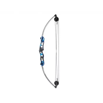 Arco compound POE LANG Firestar 25 lbs, struttura in carbonio/alluminio, lunghezza 740 mm, 3 frecce e appoggio