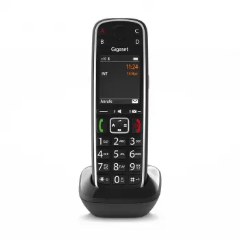 Telefono analogico/DECT Gigaset E720HX con identificazione del chiamante nero