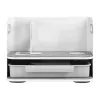 Organizer da scrivania con cassetto e caricabatterie wireless Ergo Office, bianco, max. 10kg, ER-441