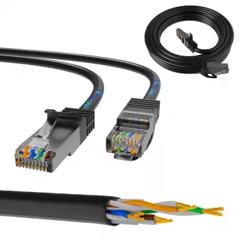 Extralink cavo patch LAN Cat.5e FTP 3m, cavo di rete in rame