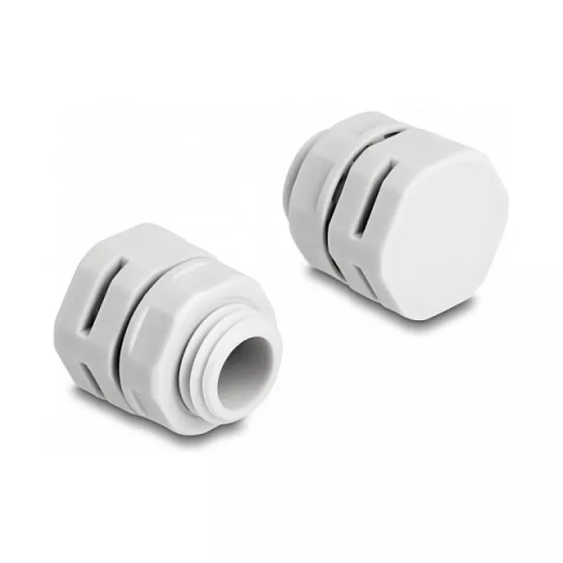 DeLOCK tappo di ventilazione M12 grigio 2 pz poliammide 8 mm