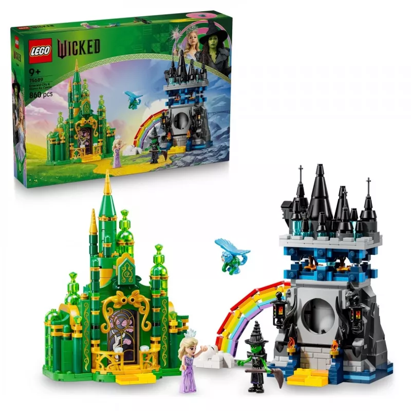Set LEGO Wicked 75689 — set di gioco Città di Smeraldo e Castello Kiamo Ko