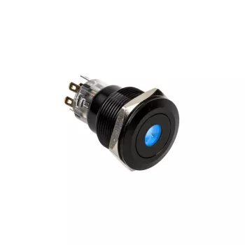 Pulsante a pressione antimanomissione DimasTech 22 mm Blackline Dot RGB PD223