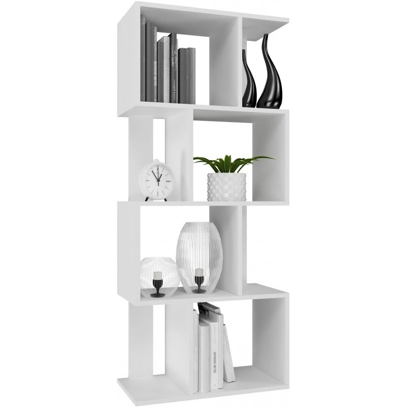 Scaffale FIESTA 4P 59,5x30x140 cm, bianco