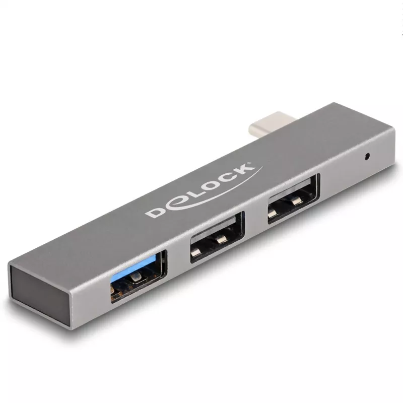 Hub USB DeLOCK 3 porte sottile USB Type-C 10 Gbps 2 x USB 2.0