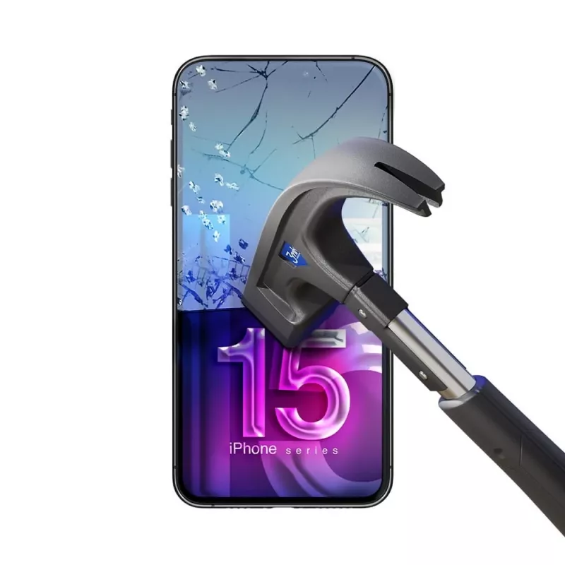 Pellicola protettiva flessibile temperata 3MK FlexibleGlass Pro per Apple iPhone 15 – trasparente, antigraffio