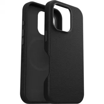 OtterBox Symmetry custodia in pelle di cactus per iPhone 16 Pro nero Ash nero