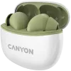 CANYON Cuffie In-Ear TWS-5, Verde Bluetooth 5.3, Controllo touch, Ingresso di ricarica: USB-C