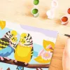 CreArt - Farbenfrohe Wellensittiche, pittura