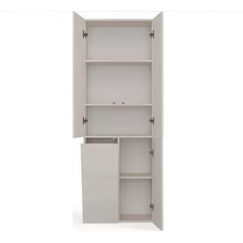 Armadietto bagno Nel DD 1K cesto colore cashmere ante lunghe