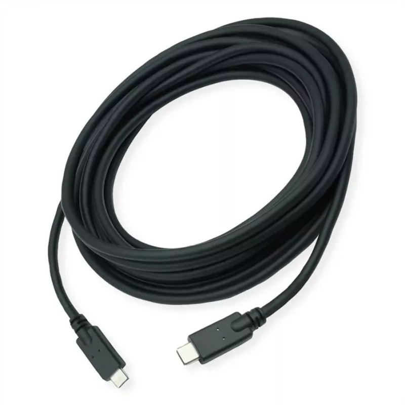 ROLINE cavo compatibile USB 3.2 Gen 2 C-C ST/ST 10Gbit/s Emark 85W nero 7 - cavo - digitale/dati