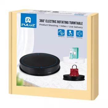 Piatto rotante elettrico Puluz PU3049B 30 cm USB nero – piatto espositore motorizzato