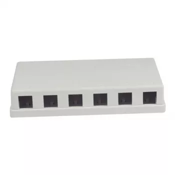 Synergy21 keystone, supporto moduli, patch panel per 6x moduli TP, da parete, bianco (ABS)