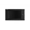 Lanberg WF01-6406-10B armadio rack da parete da 19 pollici, 6U, 600x450x368 mm, porta in vetro, 60 kg, nero