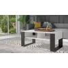 Piano tavolino e shop MODERN 2P BIEL CZ — piano rettangolare bianco, 2 gambe
