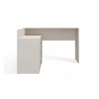 Piano scrivania ad angolo e shop DANY Kaszmir beige — postazione ad angolo, disposizione compatta