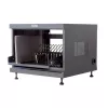 Organizer per cavi da rack TECHLY 367652 con fissaggio adesivo 3M, acciaio, 550×550×410 mm, nero