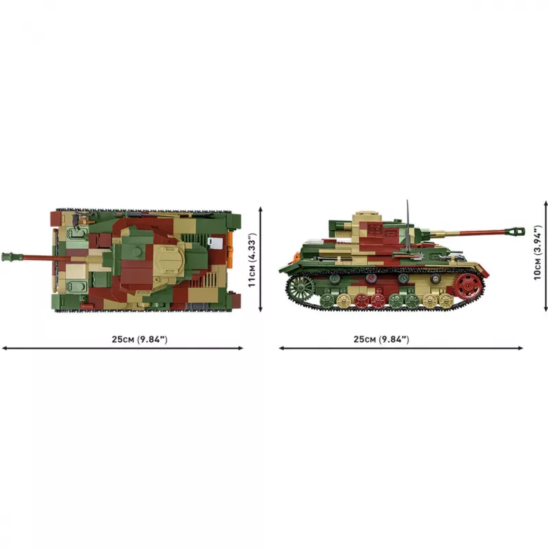 Blocks WWII PZKPFW IV AUSF.G 1107 blocchi