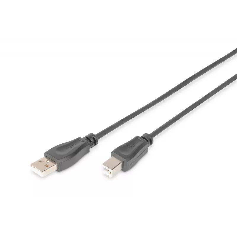 Digitus ASSMANN - cavo USB - USB Type-A, 4 poli (M) - USB Type-B, 4 poli (M) - 1 m (USB / Hi-Speed USB) - nero (AK-300105-010-S)