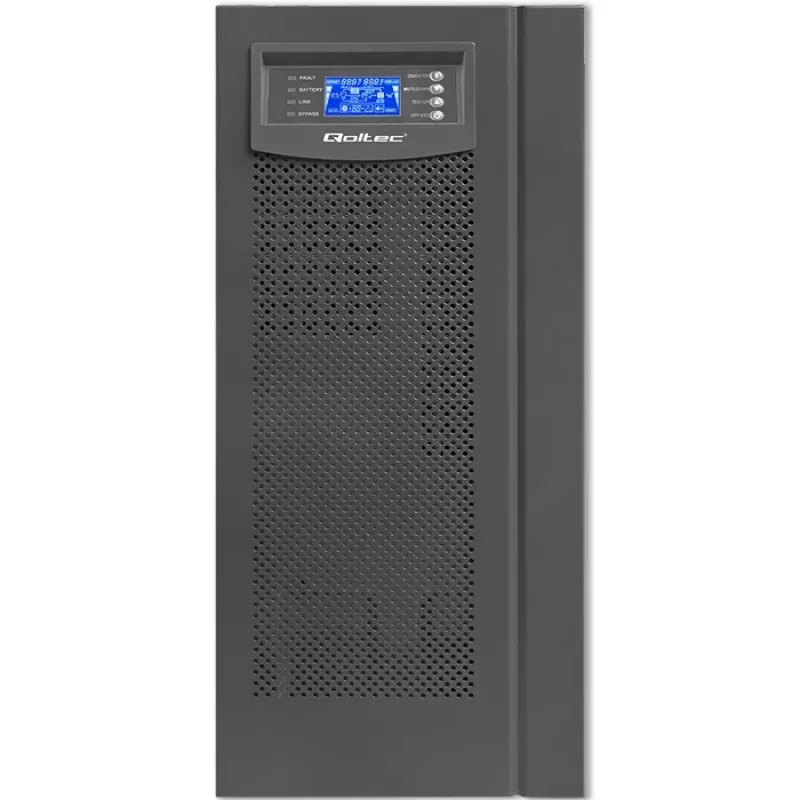 Qoltec 53982 UPS online a onda sinusoidale pura, 6 kVA / 4,8 kW, LCD, USB