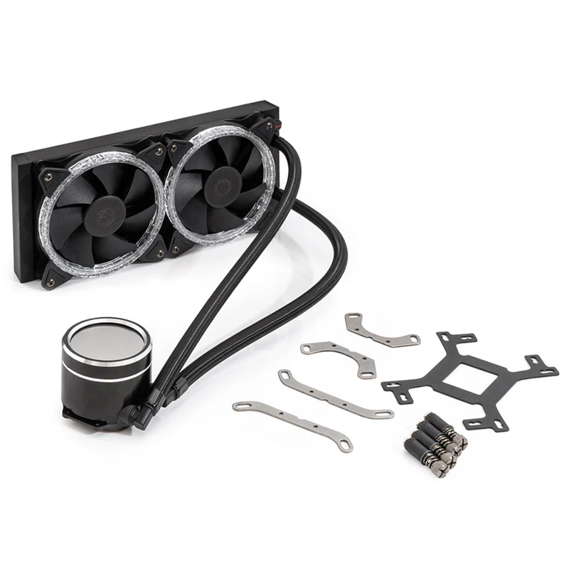 Raffreddamento a liquido All-in-One BitsPower Cyclops 240 – nero/argento, radiatore 240 mm