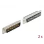 Connettore D-Sub HD 50 poli maschio metallo versione a saldare 2 pz. DeLOCK 66705