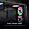 Montech HP140 ventola per case ARGB PWM, 140x140x25 mm, 1760 giri/min, 29,2 dB, nera