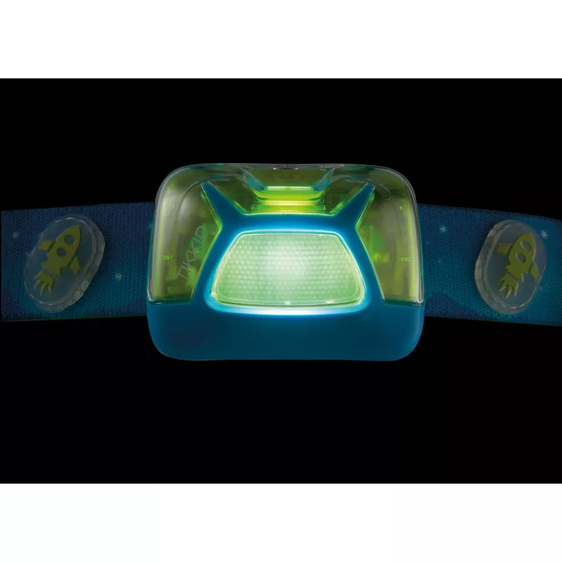 Petzl TIKKID - Lampada frontale - blu - IPX4 - CE - CPSIA - 4 lm - 30 lm