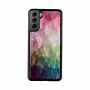 Custodia per smartphone iKins per Samsung Galaxy S21+ — design fiori d'acqua, nero