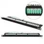 Patch panel Extralink CAT6 UTP 0.5U 24 porte